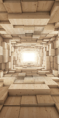 Trou en bois 3D