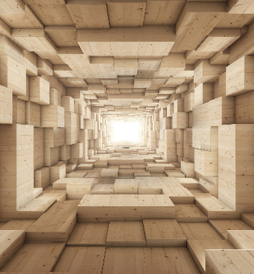 Trou en bois 3D