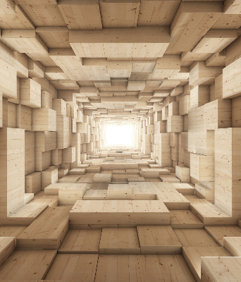 Trou en bois 3D