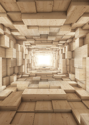 Trou en bois 3D