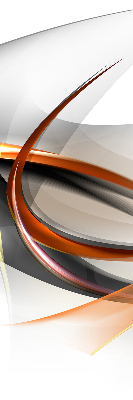 Store intérieur fenêtre à motif de lignes orange