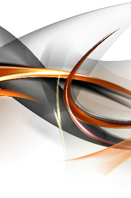Store intérieur fenêtre à motif de lignes orange