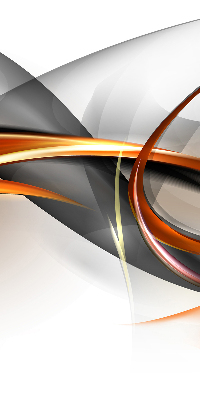 Store intérieur fenêtre à motif de lignes orange