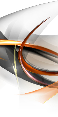 Store intérieur fenêtre à motif de lignes orange