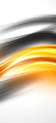 Store enrouleur vagues orange