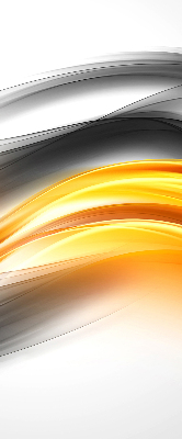 Store enrouleur vagues orange