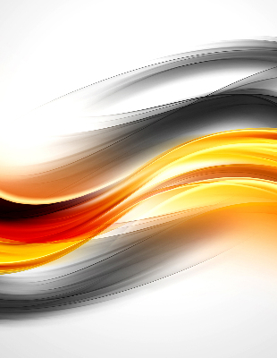 Store enrouleur vagues orange