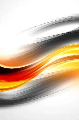 Store enrouleur vagues orange