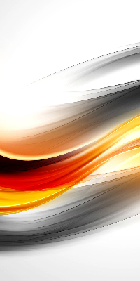 Store enrouleur vagues orange