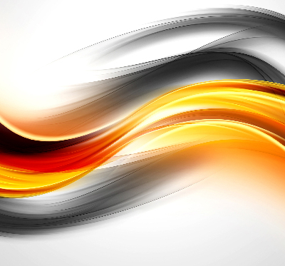 Store enrouleur vagues orange