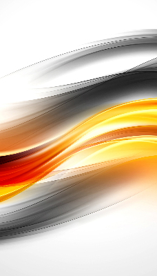Store enrouleur vagues orange
