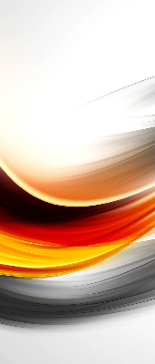 Store enrouleur vagues orange