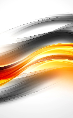 Store enrouleur vagues orange