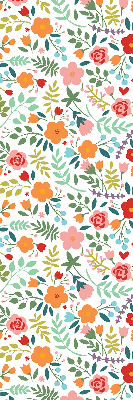 Store enrouleur à fleurs peintes