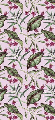 Store enrouleur à feuilles tropicales