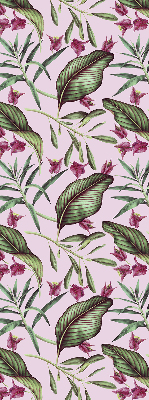 Store enrouleur à feuilles tropicales