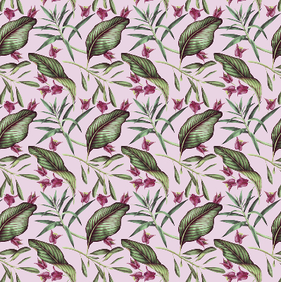 Store enrouleur à feuilles tropicales