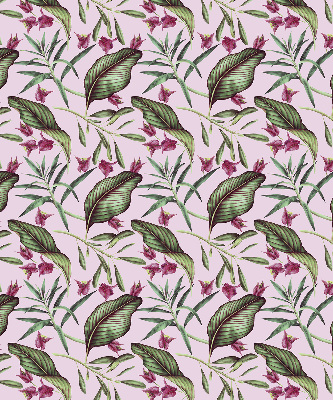 Store enrouleur à feuilles tropicales