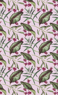 Store enrouleur à feuilles tropicales