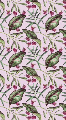 Store enrouleur à feuilles tropicales