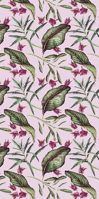 Store enrouleur à feuilles tropicales