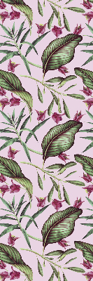 Store enrouleur à feuilles tropicales