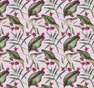 Store enrouleur à feuilles tropicales