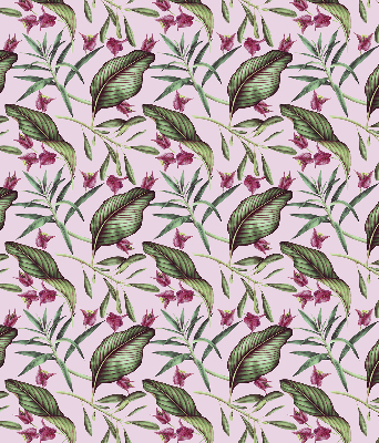 Store enrouleur à feuilles tropicales