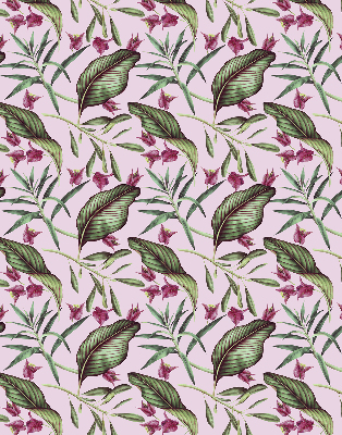 Store enrouleur à feuilles tropicales