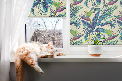 Store enrouleur plantes tropicales