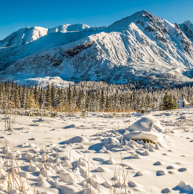 Montagnes pour store intérieur fenêtre