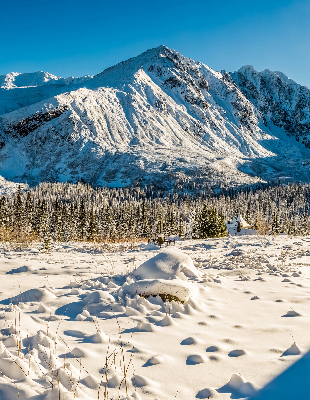 Montagnes pour store intérieur fenêtre