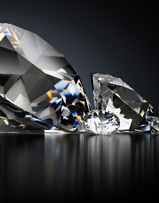Store intérieur en diamants