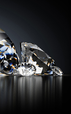 Store intérieur en diamants