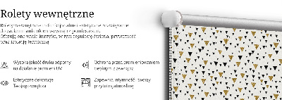 Store intérieur fenêtre en forme de triangles