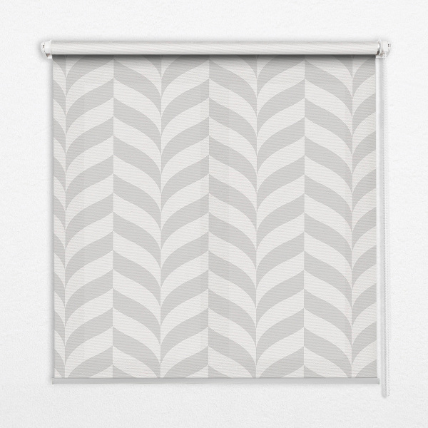 Store enrouleur à chevrons gris