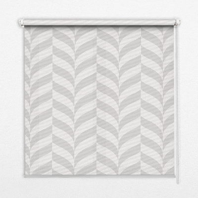 Store enrouleur à chevrons gris