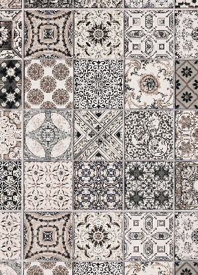 Store intérieur aux motifs portugais