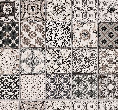 Store intérieur aux motifs portugais