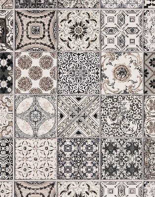 Store intérieur aux motifs portugais