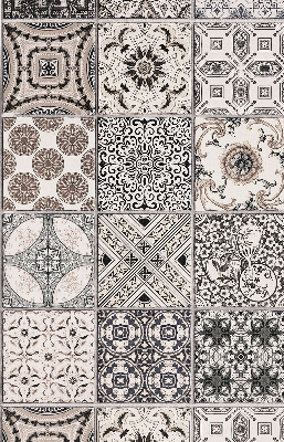 Store intérieur aux motifs portugais