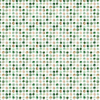 Store enrouleur de couleur cercles verts