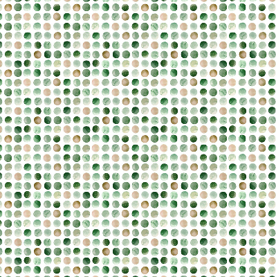 Store enrouleur de couleur cercles verts