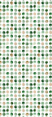 Store enrouleur de couleur cercles verts