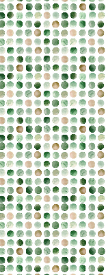 Store enrouleur de couleur cercles verts
