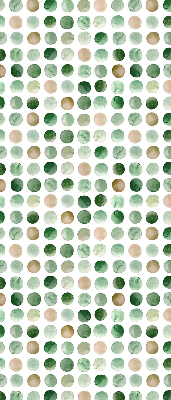 Store enrouleur de couleur cercles verts