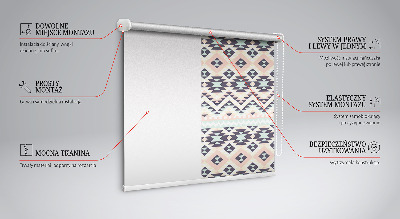 Store enrouleur avec motif triangulaire