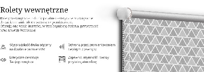 Store intérieur fenêtre à triangles rayés