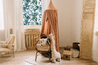 Store intérieur fenêtre de feuilles