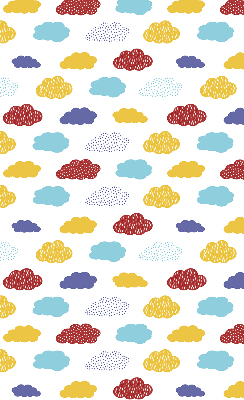 Store enrouleur nuages colorés